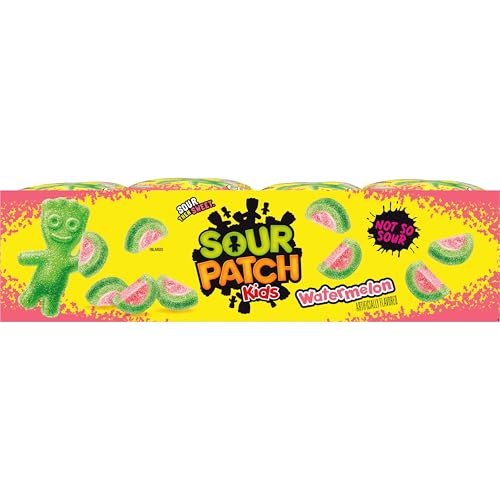 SOUR PATCH KIDS WATERMELON SOFT & CHEWY GUMMY CANDY, BULK CANDY, 24 – 2 OZ BAGS