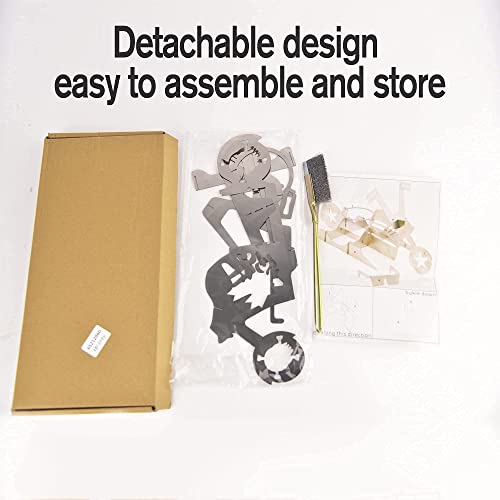 HONEVER Beer Can Chicken Holder for Grill Motorcycle, Stainless Steel