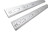 Shinwa Rigid Stainless Steel Machinist Ruler 5R