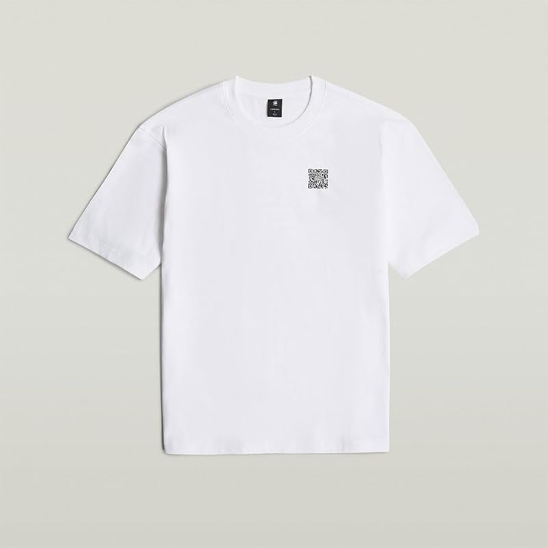 Homme T-shirt QR Mini Maxi Boxy, Blanc (white D25975-C784-110), M — photo 4 sur 7