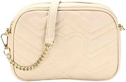 Designer Inspired Chevron Quilted Crossbody Bag
