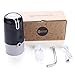 WORTHBUY Water Bottle Pump, Portable Electric Drinking Water Pump Dispenser for Universal 5 Gallon Bottle and Other Standard Size, USB Charging(Black)