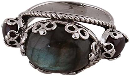 shree jaipur silver labradorite gemstone silver ring