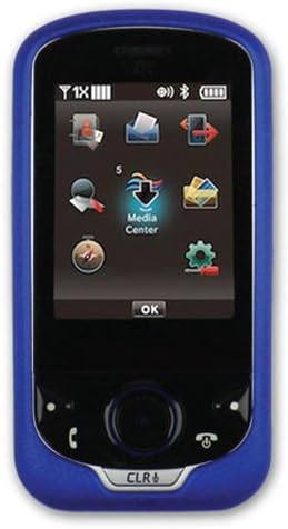 Qmadix Snap-On Cover for ZTE Salute F350 - 1 Pack - Retail Packaging - Blue