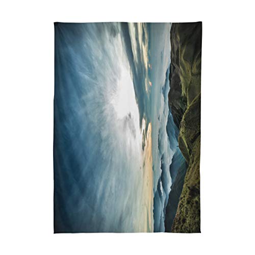LORVIES Rectangle Lanscape Tablecloth for Wedding Party Holidays Washable Polyester Table Cloth Cover, 54 x 72 Inch - Thumbnail 5