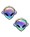 iHeartRaves Kanye The Alien Super Holographic Pasties (Set of 2 Pasties)