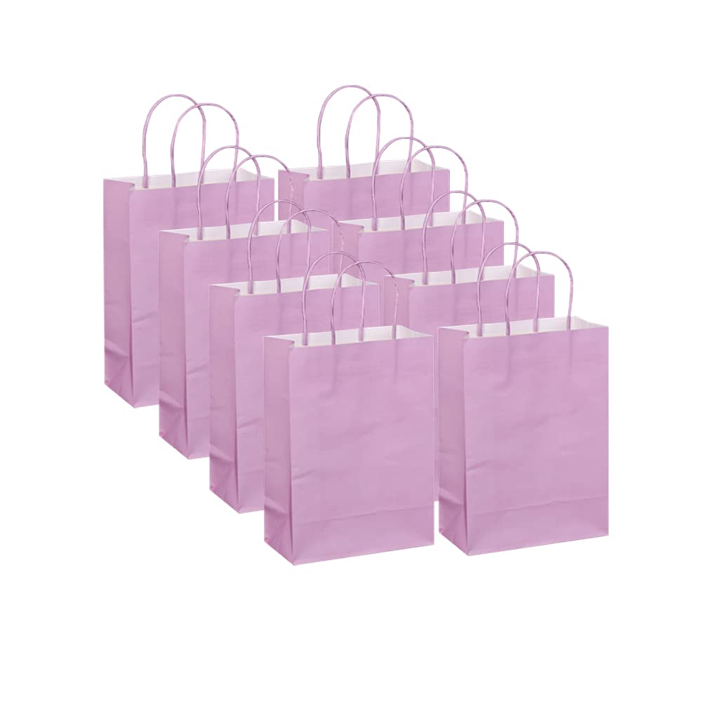 SZJIAHTM 24 Pack Kraft Paper Shopping Gift Bags with Handles, Simple Paper Gift Bag, Shopping Bags, Merchandise Bags, Gift Wrap Bags, Candy Box with Handle Wedding Birthday Gift Package