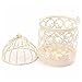 HOMEGOAL Decorative Candle Lanterns,Small Metal Birdcage Candle Holders,Hanging Tealight, Vintage Centerpieces for Wedding & Party