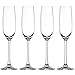 Spiegelau Salute Champagne Wine Glasses, Set of 4, European-Made Lead-Free Crystal, Classic Stemmed, Dishwasher Safe, Professional Quality Wine Glass Gift Set, 7.4 oz
