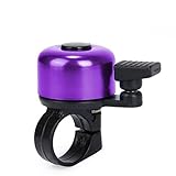 Iuhan® Fashion For Safety Cycling Bicycle Handlebar Metal Ring Black Bike Bell Horn Sound Alarm (purple)