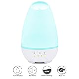 Aromatherapy Diffuser,500ml Essential Oil Diffuser Ultrasonic Touch Switch Waterless Auto Shut-off Humidifier 7 Color Changing LED Lights for Home,Yoga,Office,Spa,Bedroom,Baby Room