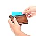 HAWEE Men’s Bifold Front Pocket Wallet Genuine Leather RFID Blocking Card Billfold 5 Slots with Cash Clip, Brown