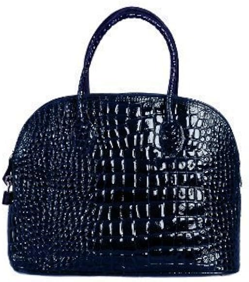 navy croc handbag
