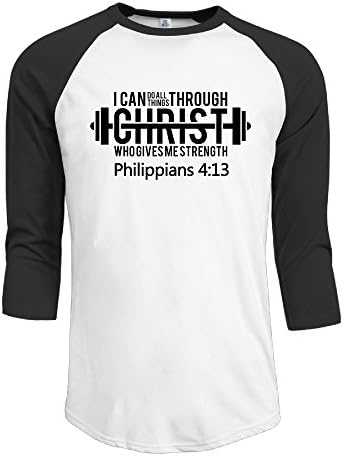 Philippians 413 Bible Scripture Boy Raglan Baseball Shirt