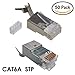 CAT6A STP RJ45 Shielded Modular Plug - 50 Pieces
