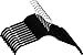 Zoyer Velvet Shirt Hangers - 50 Pack - Premium Velvet Suit/Dress Hanger - Heavy Duty & Non Slip Standard Hangers - Black