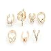 2014 Susenstore 5pcs/set Rings Urban Gold Stack Plain Cute Above Knuckle Ring Band Midi Ring