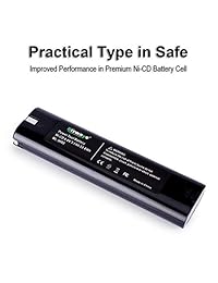 biswaye 2 unidades 9,6 V B9000 3000 mAh Batería de repuesto para herramientas de Batería para Makita 9.6 volt Stick estilo 9000 9001 9002 9033 9600 191681   2 632007   4