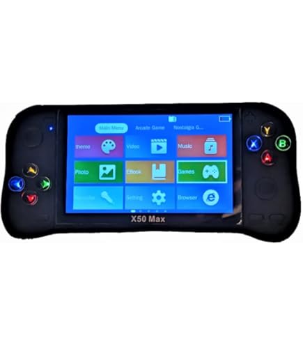 Maleyt 30000-in-1 Handheld Game Console With 3.5" IPS Screen - Retro Gaming System With 256GB Card, 3800mAh Battery, 20+ Emulators (White)