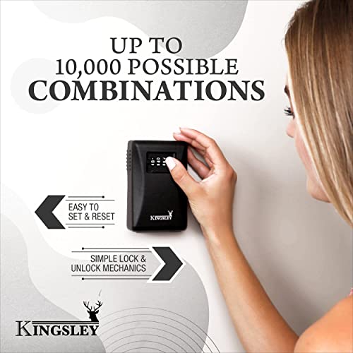 Kingsley Key Realtor Lock Box GuardaKey, Secure Weatherproof Key