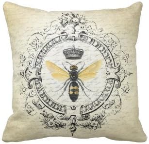 DNArtSaleStore 18X18 Fashion Throw Pillow Case Shell Decorative Cushion Cover Pillowcase XR:47 french queen bee