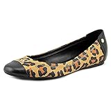 Coach Womens Chelsea Leather Cap Toe Slide Flats