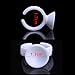 eBoot Makeup Glue Rings Tattoo Glue Holder Disposable Plastic Nail Art Eyelash Extension Rings, 200 Pack