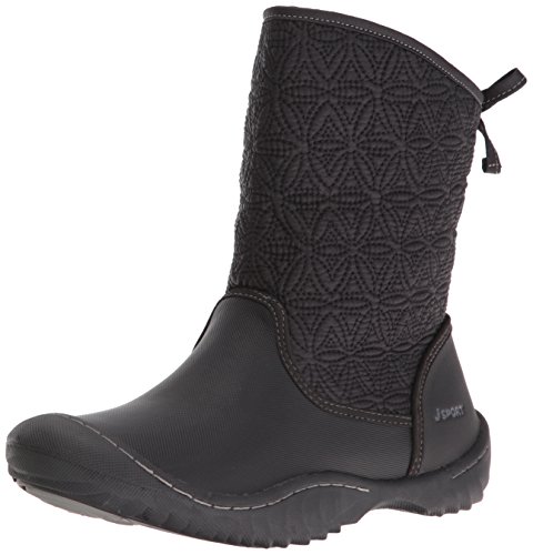 JSport by Jambu Women's Calgary Too Snow Boot, Black, 9.5 M US