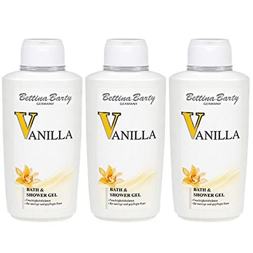 Bettina Barty Vanilla Bath & Shower Gel, 3 x 500 ml