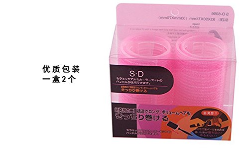 Lovef Women Bangs Hair Styling Tools Salon Curlers Hot Cling Rollers Curlers Hair Rollers Double 2Pcs