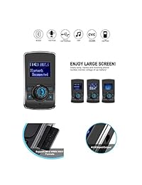 Transmisor FM Bluetooth para coche, adaptador de cargador de teléfono, reproductor de radio inalámbrico puerto USB, soporta entrada auxiliar de 1,44 pulgadas, pantalla TF, ranura para tarjeta manos libres, conversación y reproducción de música fr teléfono