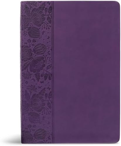 CSB Super Giant Print Reference Bible, Purple LeatherTouch: CSB