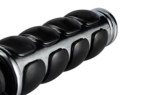 Radracing Motorcycle Rubber Hand Grips with Throttle 1" inch Handle Bar fit for Harley Electra Glide Road king Street Tri Tour Ultra Limited Chrome
