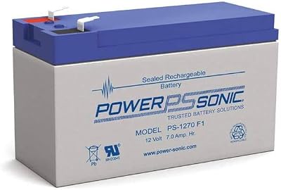 Power Sonic PS-1270F1 Rechargeable Sealed Battery 12V 7.0Ah AGM