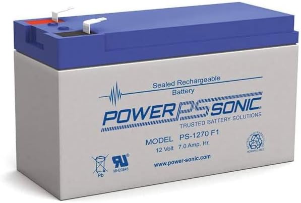 Power Sonic PS-1270F1 Rechargeable Sealed Battery 12V 7.0Ah AGM