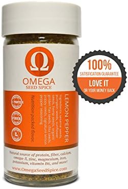2 Pack - Omega Seed Spice™ Seed-based Superfood Lemon Pepper Seasoning - Nutrition-packed Flavor - High In Protein, Fiber, Essential Vitamins, Minerals &amp; Amino Acids
