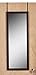High Quality Over The Door Mirror - 38 X 14, Easy to Hang- Brown Finish