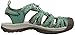 KEEN Women's Whisper Closed Toe Sport Sandals, Malachite/Silver Birch, 8.5