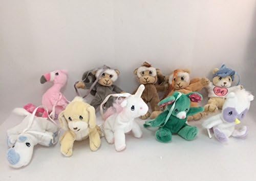 Set of 10 Precious Moments Plush Ornaments