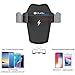 Wireless Car Charger Mount for iPhone X iPhone 8 8 Plus, iDudu Gravity Car Phone Mount Holder with Fast Charging for Samsung GalaxyS9 S9 Plus Note 8 S8 S8 Plus S7 S7 Edge S6 Edge Plus Note 5(Black)