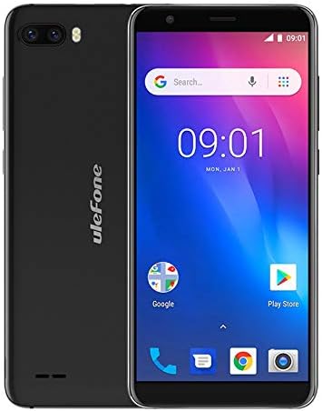 Ulefone S1 (2018) Android Go Smartphone Unlocked,Android 8.1 5.5" Screen Sim Free Mobile Phone,MTK6580 Quad Core 1GB RAM 8GB ROM Rear Dual Camera,Dual SIM,Bluetooth Cell Phone3G Smartphone - Black