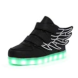 CIOR Wings Led Light Up Shoes 11 Colors Flashing Rechargeable Sneakers Ankel Boots for Kids Boys Girls (Toddler/Little Kids/Big Kids)