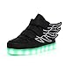 CIOR Wings Led Light Up Shoes 11 Colors Flashing Rechargeable Sneakers Ankel Boots for Kids Boys Girls (Toddler/Little Kids/Big Kids)