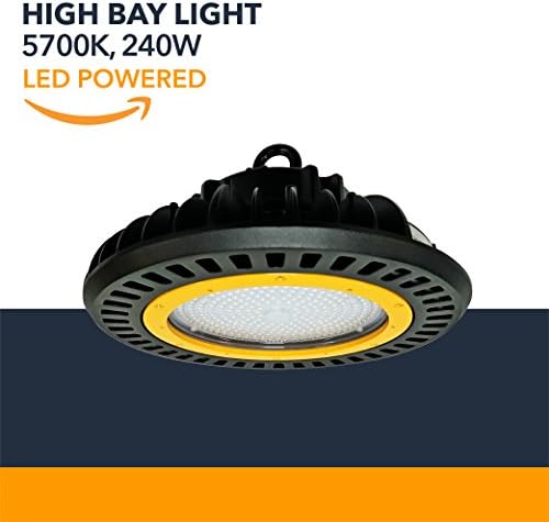 240W LED UFO High Bay Lights - LED Powered High Bays - (UL+DLC) (5700K)