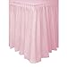 Plastic Table Skirt, 14 Feet, Light Pink