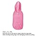 EXPAWLORER Dog Hoodie with Pocket, Polar Fleece Dog Sweatshirt Fall Cold Winter Sleeveless Sweater with Hood, Warm Cozy Pet Clothes for Small to Large Dogs Boys and Girls (Pink, L)