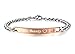 His or Hers Matching Set His Beauty Her Beast Titanium Stainless Steel Couple Bracelet in a Gift Box