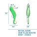 Aquarium Sea Horse Ornament, 3 pcs Glow Fish Tank Decorations with Thin Invisible Line Suction Cup, Safe Soft Silicone Material in Red Yellow Green