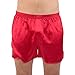 Intimo Men's Classic Silk Boxers, Red, Large