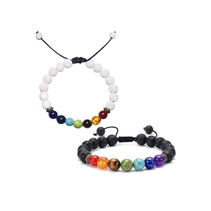 2 Packs Magnetic Bracelet Couple Bracelet Adjustable Fashion Bracelets for Valentine`s Day Gift